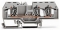 WAGO Svorka 282-681 3vodičová, průchozí, na DIN lištu 35 × 15 a 35 × 7,5, CAGE CLAMP®, 6 mm², šedá